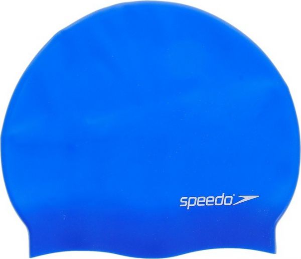Шапочка для плавания Speedo Plain Flat Silicone Cap Jr Blue