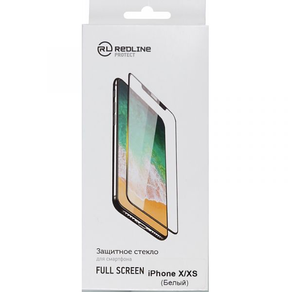 Защитное стекло для экрана Red Line белый для Apple iPhone X, XS, 11 Pro (УТ000012296) Apple iPhone X, XS, 11 Pro